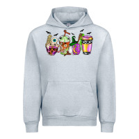 Heather Grey Halloween coffee cups Urban Hoodie - NancyCooperArtShop