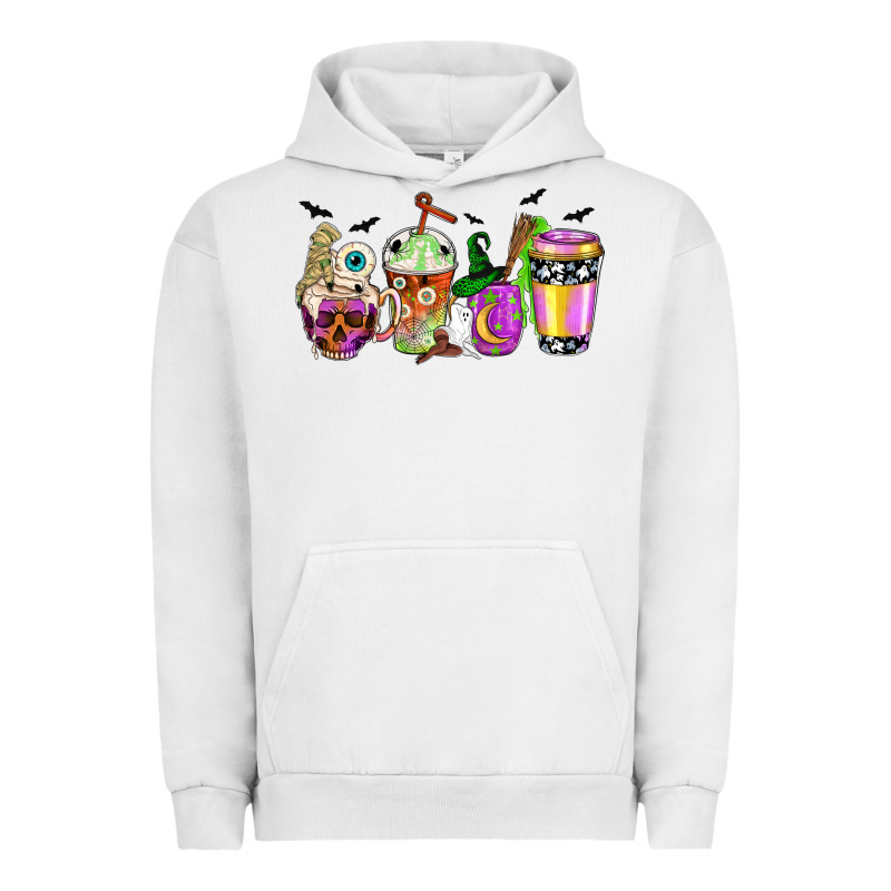 Halloween Coffee Cups Urban Hoodie by NancyCooperArtShop | Teevron