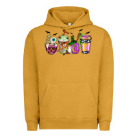 Pigment Peanut Butter Halloween coffee cups Urban Hoodie - NancyCooperArtShop