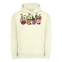 Pigment Pistachio Halloween coffee cups Urban Hoodie - NancyCooperArtShop