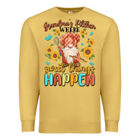 Antique Gold grandma's kitchen where sweet things happen Premium Sweatshirt - MaliasSmallBusiness