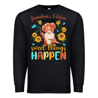 Black grandma's kitchen where sweet things happen Premium Sweatshirt - MaliasSmallBusiness