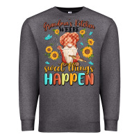 Charcoal Heather grandma's kitchen where sweet things happen Premium Sweatshirt - MaliasSmallBusiness