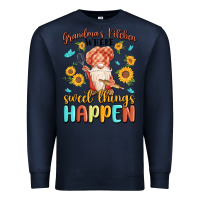 Navy grandma's kitchen where sweet things happen Premium Sweatshirt - MaliasSmallBusiness