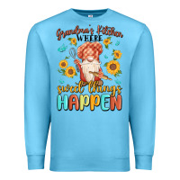 Ocean Blue grandma's kitchen where sweet things happen Premium Sweatshirt - MaliasSmallBusiness