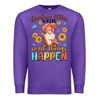 Purple grandma's kitchen where sweet things happen Premium Sweatshirt - MaliasSmallBusiness