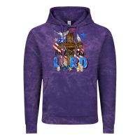 Cloud Purple trust in the lord Vintage Hoodie - Zillion Design Studio