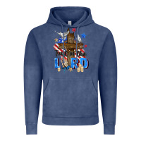 Vintage Denim trust in the lord Vintage Hoodie - Zillion Design Studio