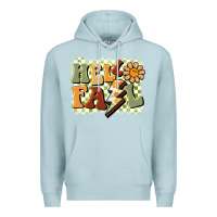 Blue Mist groovy hello fall Premium Hoodie - BarkalooDesign