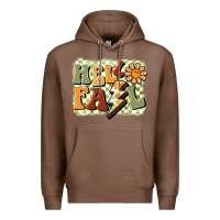 Chestnut groovy hello fall Premium Hoodie - BarkalooDesign