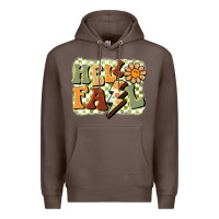 Coffee groovy hello fall Premium Hoodie - BarkalooDesign