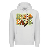 Dove Grey groovy hello fall Premium Hoodie - BarkalooDesign