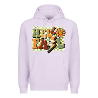 Lilac groovy hello fall Premium Hoodie - BarkalooDesign