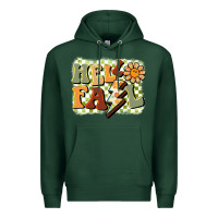 Sports Green groovy hello fall Premium Hoodie - BarkalooDesign