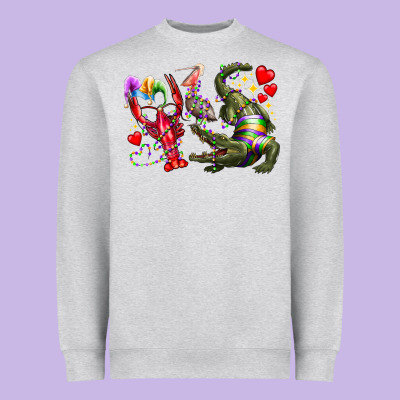 Mardi Gras Heavyweight Sweatshirt Designed By Racoondesign