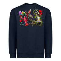 Navy mardi gras Heavyweight Sweatshirt - RacoonDesign