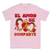 Bubblegum Pink el amor se comparte with churros Classic Tee - AdoDesignShop