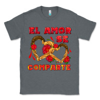 Charcoal Heather el amor se comparte with churros Classic Tee - AdoDesignShop