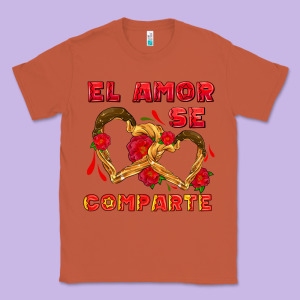 El Amor Se Comparte With Churros Classic Tee Designed By Adodesignshop