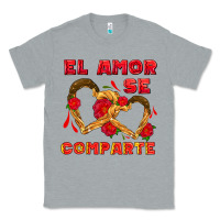 Heather Grey el amor se comparte with churros Classic Tee - AdoDesignShop