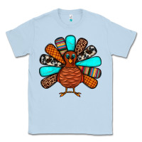 Dusty Blue Thanksgiving Turkey Classic Tee - JahusDesignShop