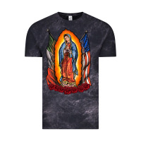 Cloud Black our lady Vintage Tee - RacoonDesign