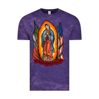 Cloud Purple our lady Vintage Tee - RacoonDesign