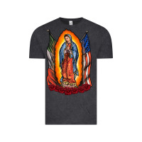 Vintage Black our lady Vintage Tee - RacoonDesign