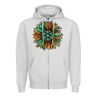 Dove Grey thanksgiving fall sunflower Zipper Hoodie - Jasminsmagicworld