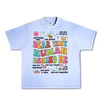 Grape Ice customized teacher dear tiny human behind me back Urban Heavy Tee - JahusDesignShop
