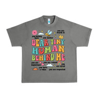 Tornado customized teacher dear tiny human behind me back Urban Heavy Tee - JahusDesignShop