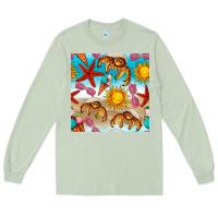Matcha beach seamless pattern Long Sleeve Tee - BundleAndBundleShop