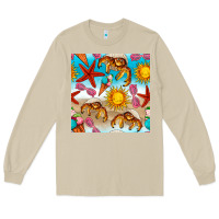 Mushroom beach seamless pattern Long Sleeve Tee - BundleAndBundleShop