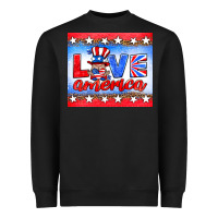 Black love america gnome Heavyweight Sweatshirt - HRA Design Shop