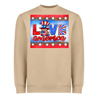Mushroom love america gnome Heavyweight Sweatshirt - HRA Design Shop
