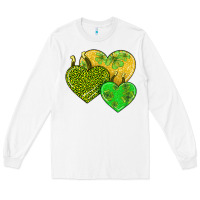 White st patricks day hearts Long Sleeve Tee - AdoDesignShop