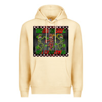 Pina Colada dead inside but it's Christmas dancing skeletons Premium Hoodie - BarkalooDesign