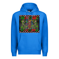 True Royal dead inside but it's Christmas dancing skeletons Premium Hoodie - BarkalooDesign