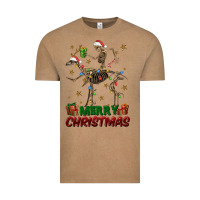 Vintage Coffee merry christmas deer skeleton Vintage Tee - FaDigitalArtStudio