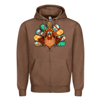 Chestnut thanksgiving turkey Zipper Hoodie - Jasminsmagicworld
