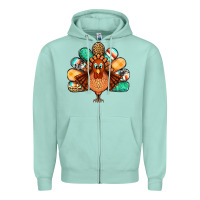 Thanksgiving Turkey Zipper Hoodie | Teevron