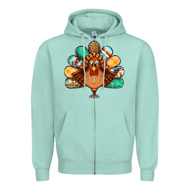 Thanksgiving Turkey Zipper Hoodie by Jasminsmagicworld | Teevron