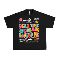 Customized Teacher Dear Tiny Human Behind Me Back Urban Heavy Tee | Teevron