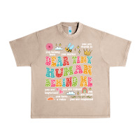 French Oak customized teacher dear tiny human behind me back Urban Heavy Tee - JahusDesignShop