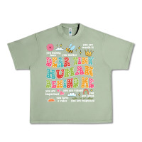 Oil Green customized teacher dear tiny human behind me back Urban Heavy Tee - JahusDesignShop