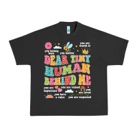 Pigment Black customized teacher dear tiny human behind me back Urban Heavy Tee - JahusDesignShop