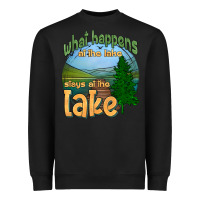 Black what happens at the lake stays at the lake Heavyweight Sweatshirt - HRA Design Shop