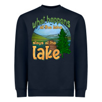 Navy what happens at the lake stays at the lake Heavyweight Sweatshirt - HRA Design Shop