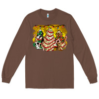 Chestnut christmas tree cake and christmas pattern ado Long Sleeve Tee - AdoDesignShop