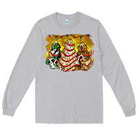 Moon Dust christmas tree cake and christmas pattern ado Long Sleeve Tee - AdoDesignShop